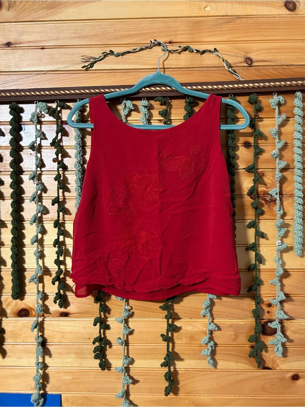 Vintage Kate Hill 100% Silk Tank Top